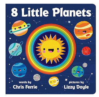 “Illustration of the eight planets in our solar system, each with unique colors and features, orbiting around a bright, smiling sun. Perfect for young readers learning about space.”