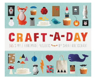 A crafting book with daily projects and instructions.